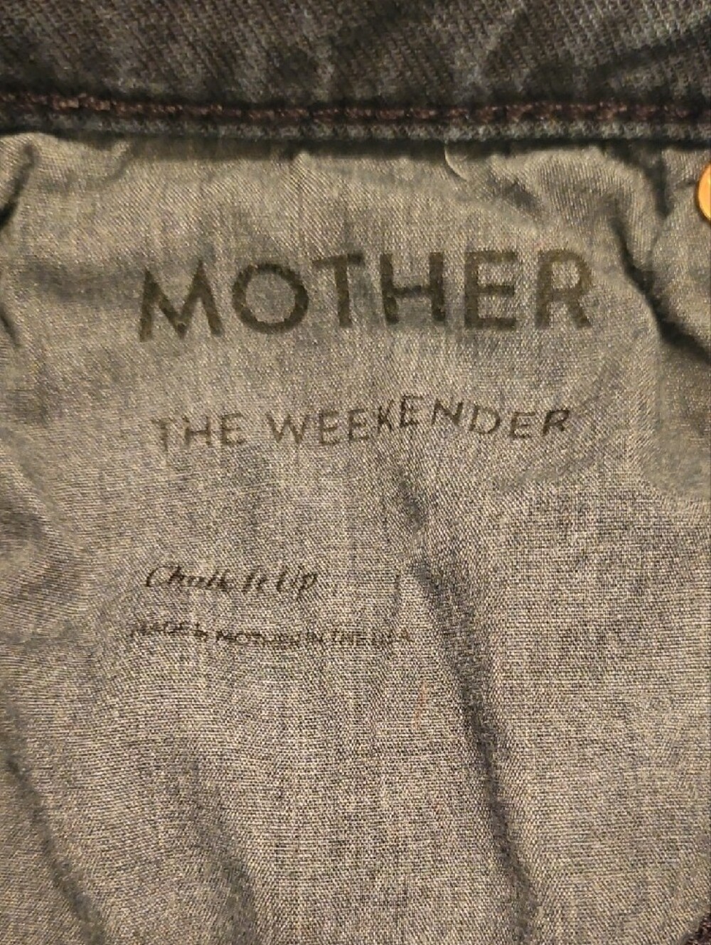 MOTHER 'The Weekender' Chalk It Up Bootcut- Size 24 - Picture 8 of 9